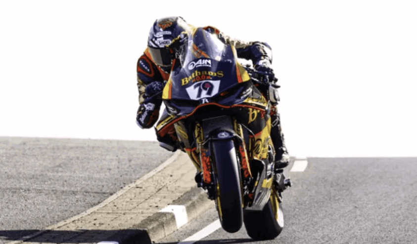 Storm Stacey riding at the North West 200. Credit: Pacemaker Press.