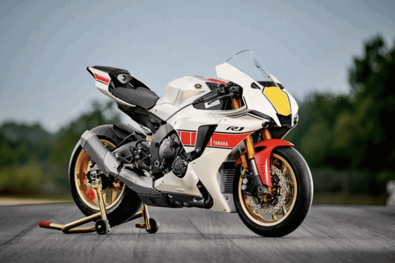2022 Yamaha R1 60th anniversary edition. 