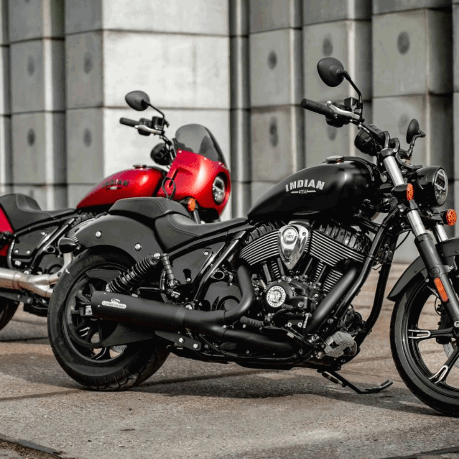 Indian Motorcycles parked.