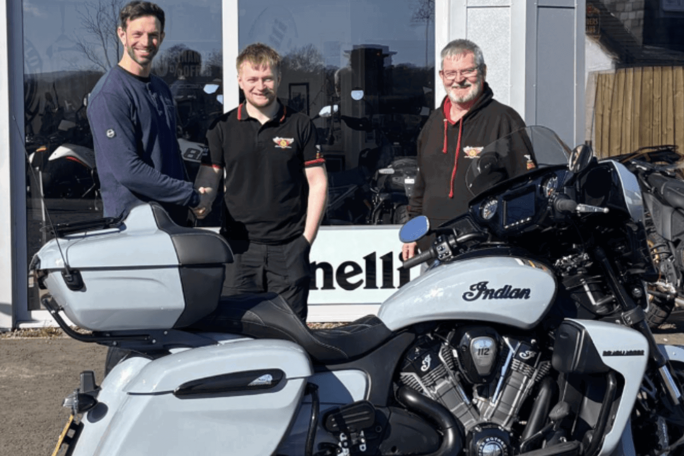 Indian Motorcycle and Holywood Service Station.
