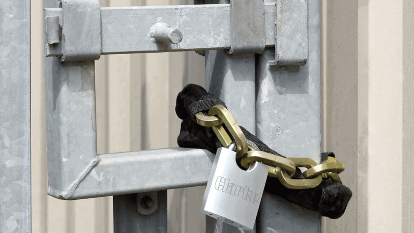 Clarke CHT728 Heavy Duty Motorcycle Padlock and Chain.