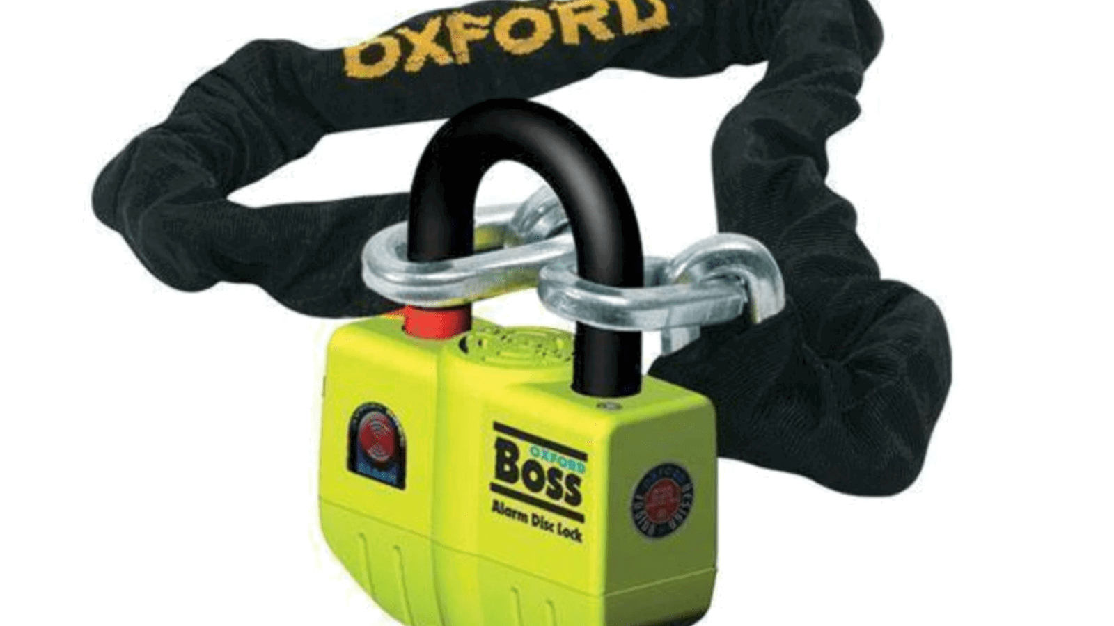 The Oxford OF7 Boss Ultra Strong Alarm Lock with 1.2m Chain.