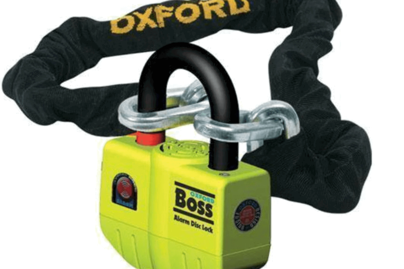 The Oxford OF7 Boss Ultra Strong Alarm Lock with 1.2m Chain.