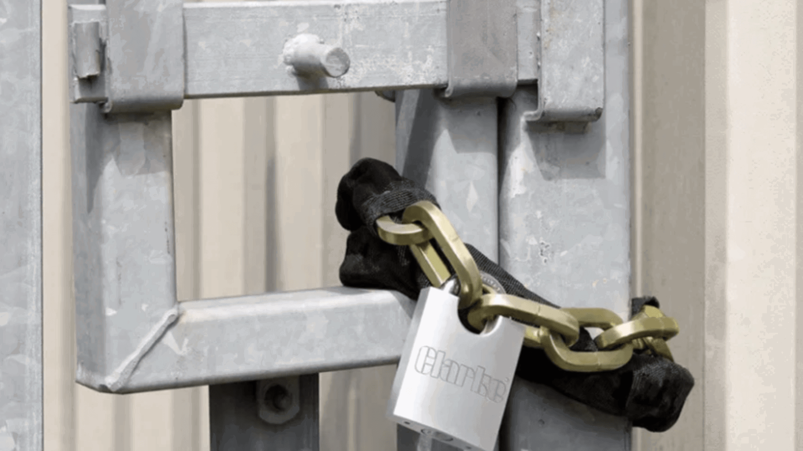 Clarke CHT728 Heavy Duty Motorcycle Padlock and Chain.