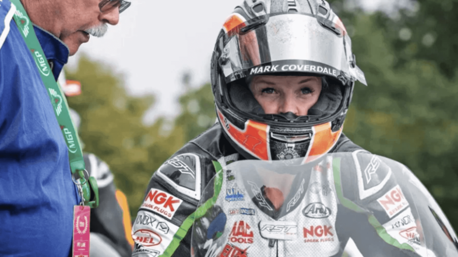 Maria Costello at the 2019 Isle of Man TT. Credit: Isle of Man TT.