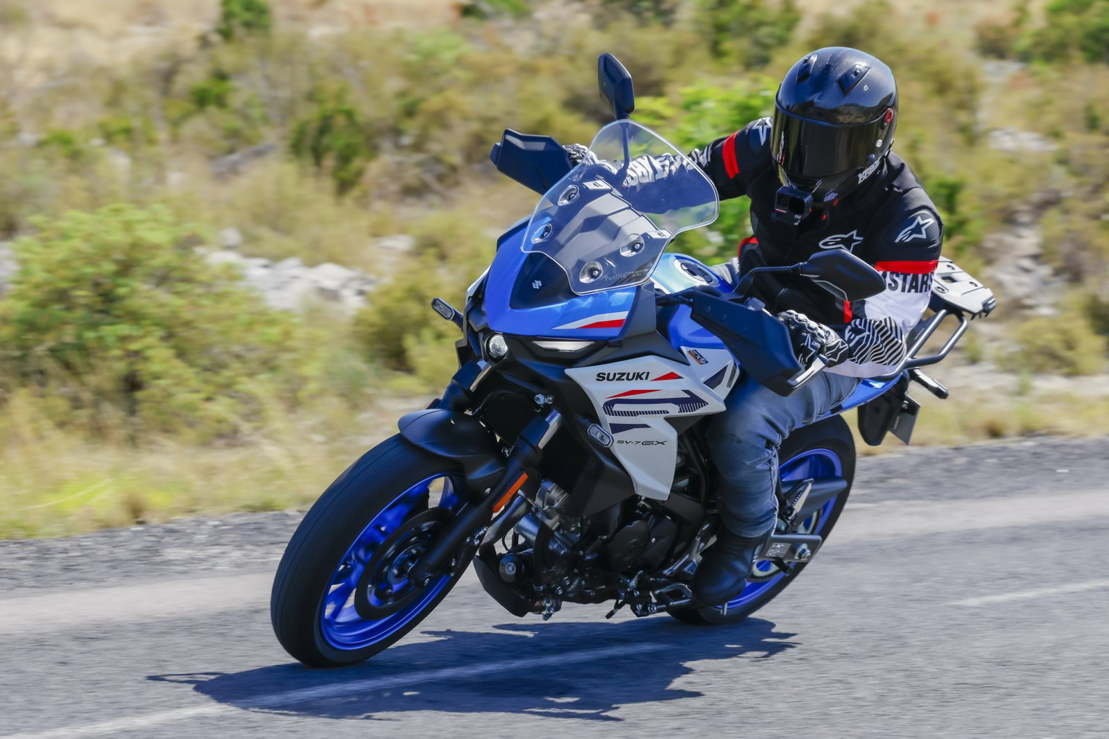 The Suzuki SV7-GX - riding