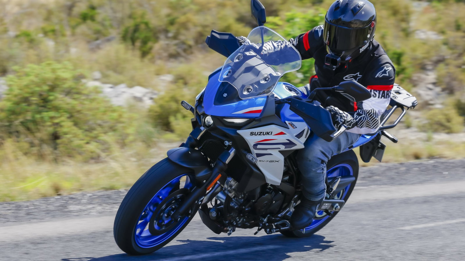 The Suzuki SV7-GX - riding