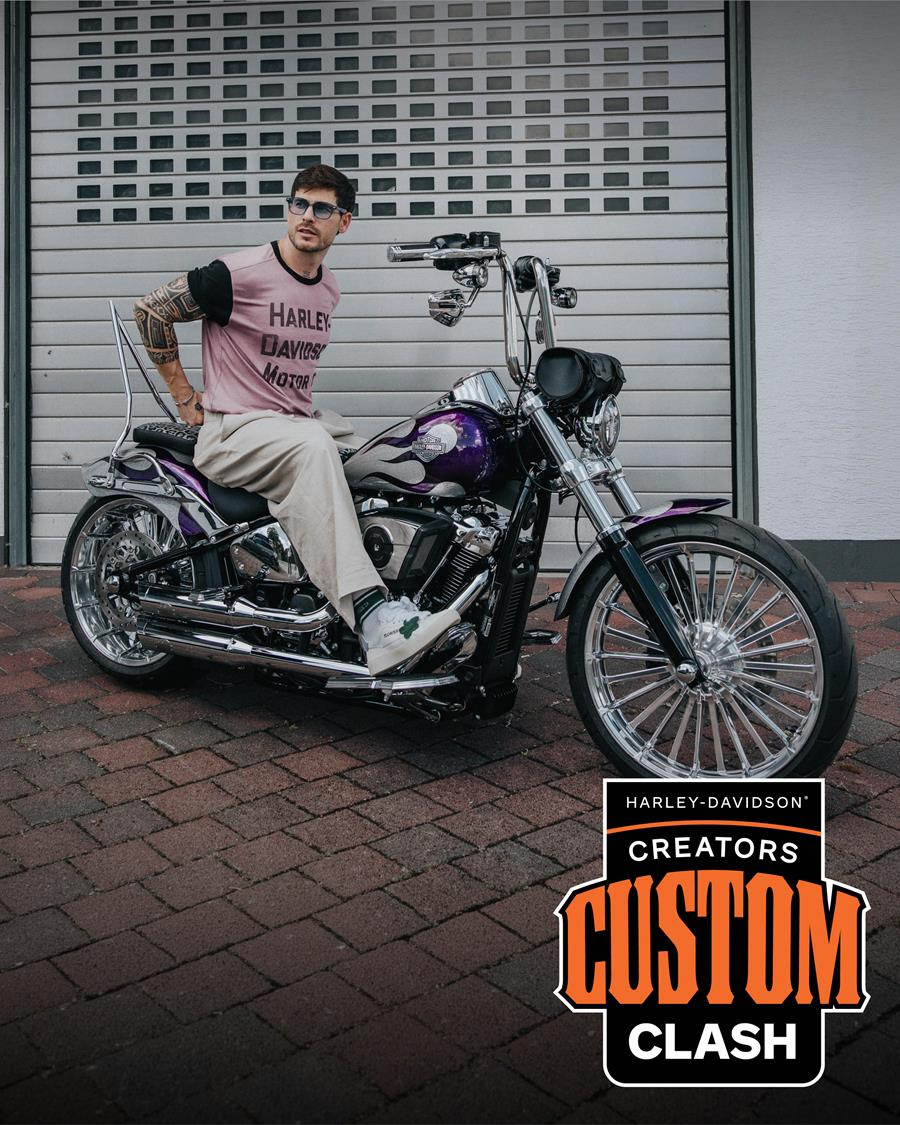 A custom Harley-Davidson