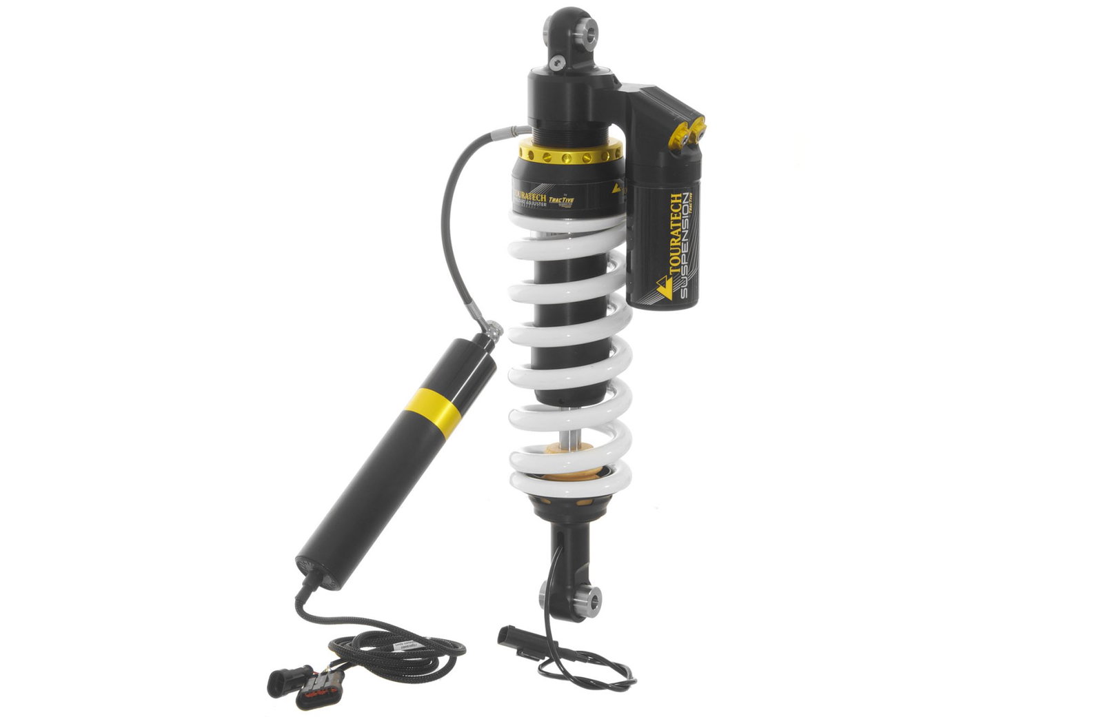 A Touratech rear shock absorber