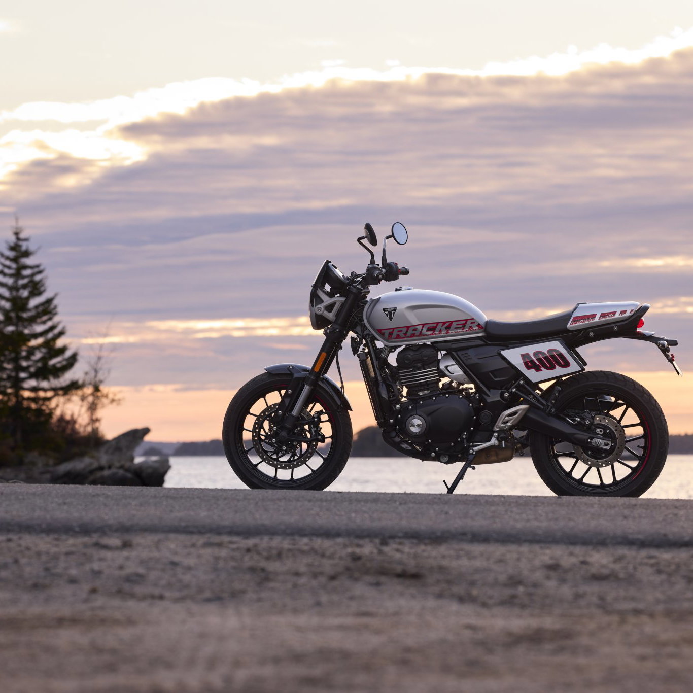 New Triumph Tracker 400.