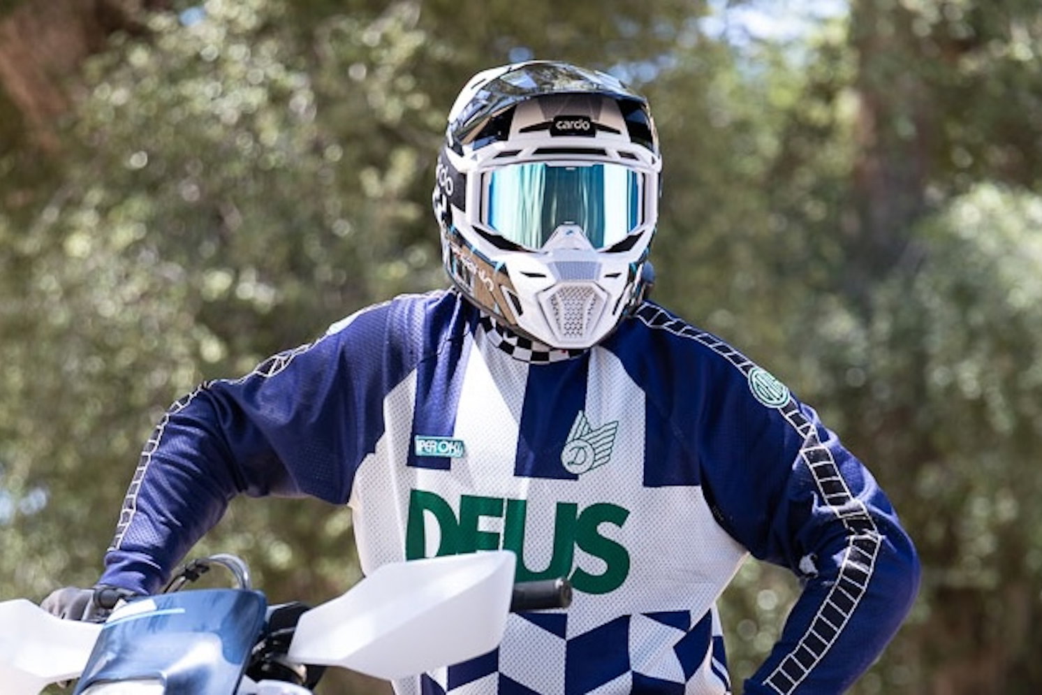 The Cardo Venture motocross helmet