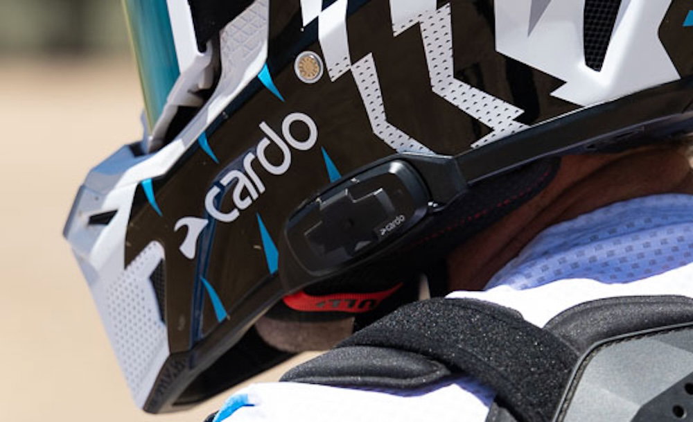 The Cardo Venture Bluetooth MX helmet
