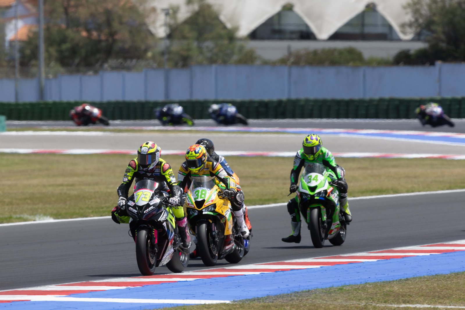 Triumph Daytona 660 racing at Misano.