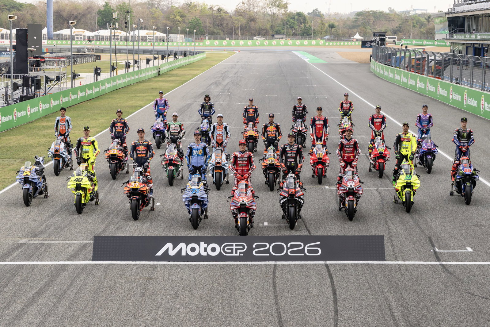 2026 MotoGP grid.