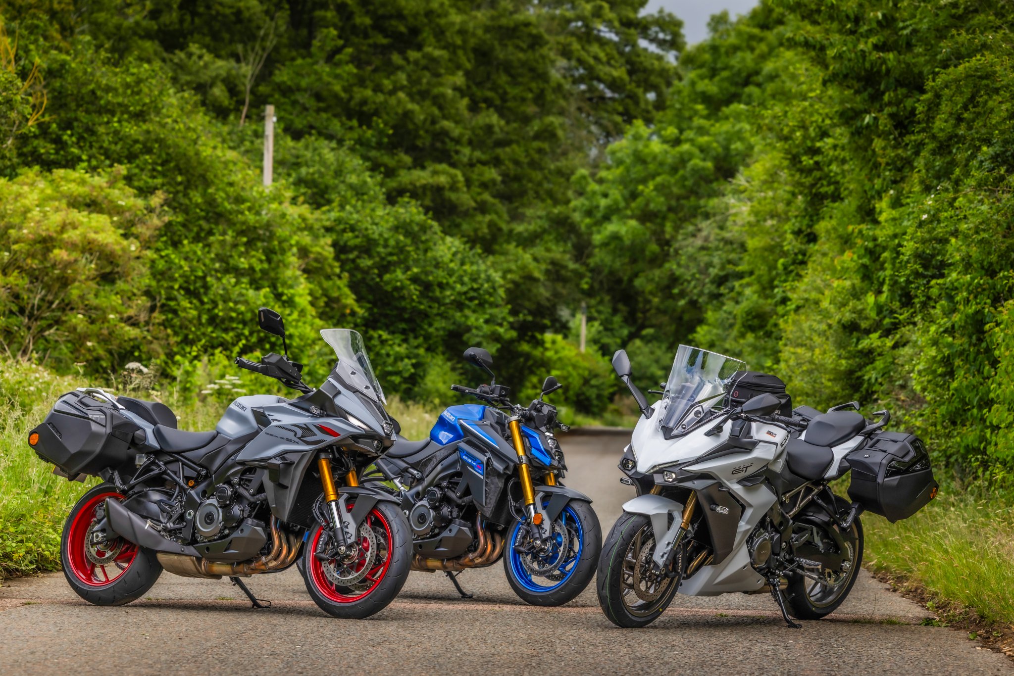 Suzuki GSX-S1000 motorcycle range.
