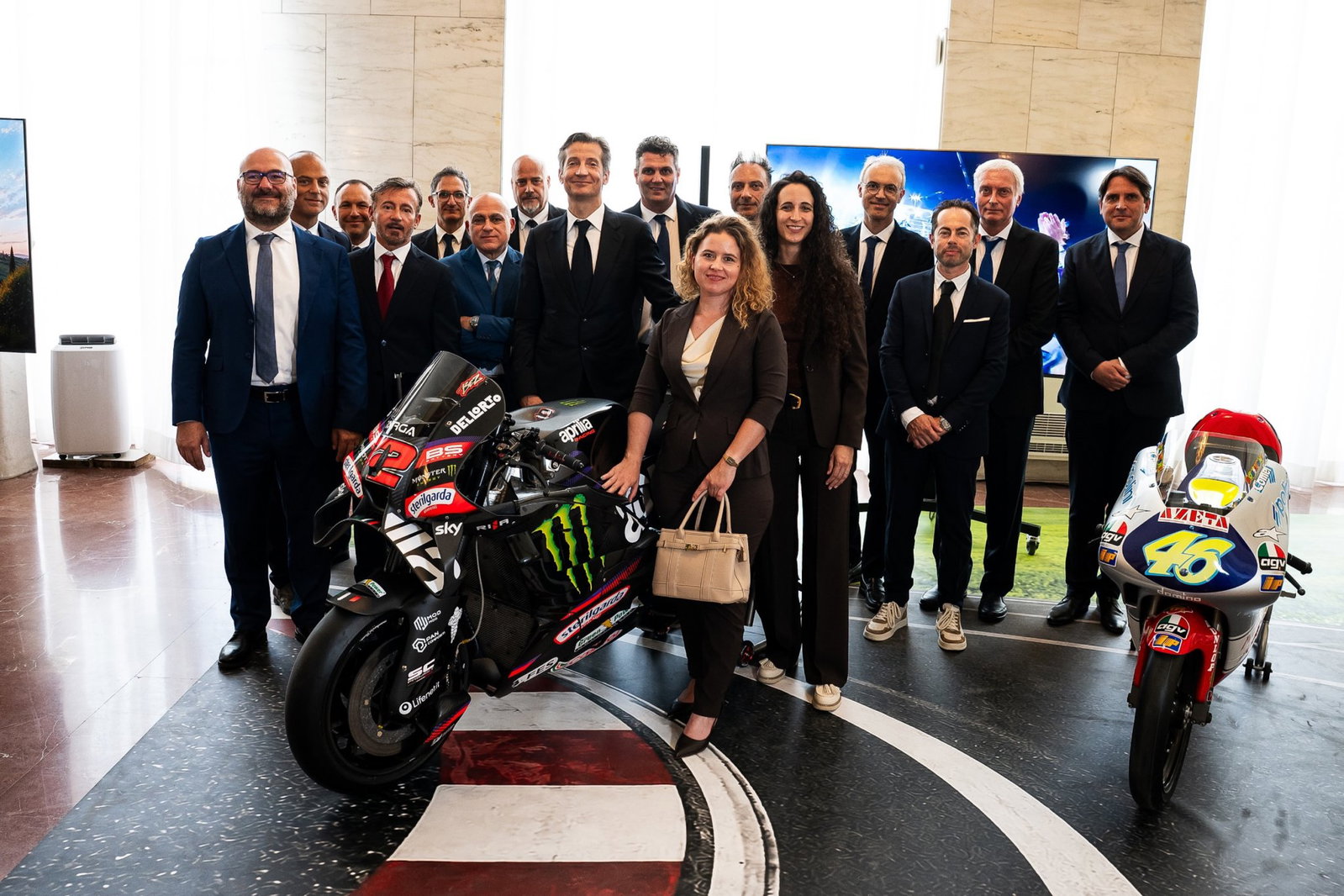 Members from Aprilia at the event.