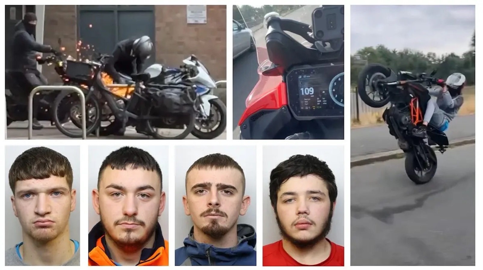 The four men jailed for more than twenty years