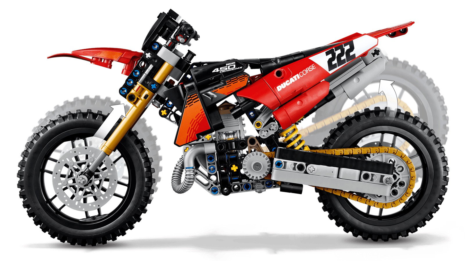 A Lego Technic Ducati Desmo450 MX