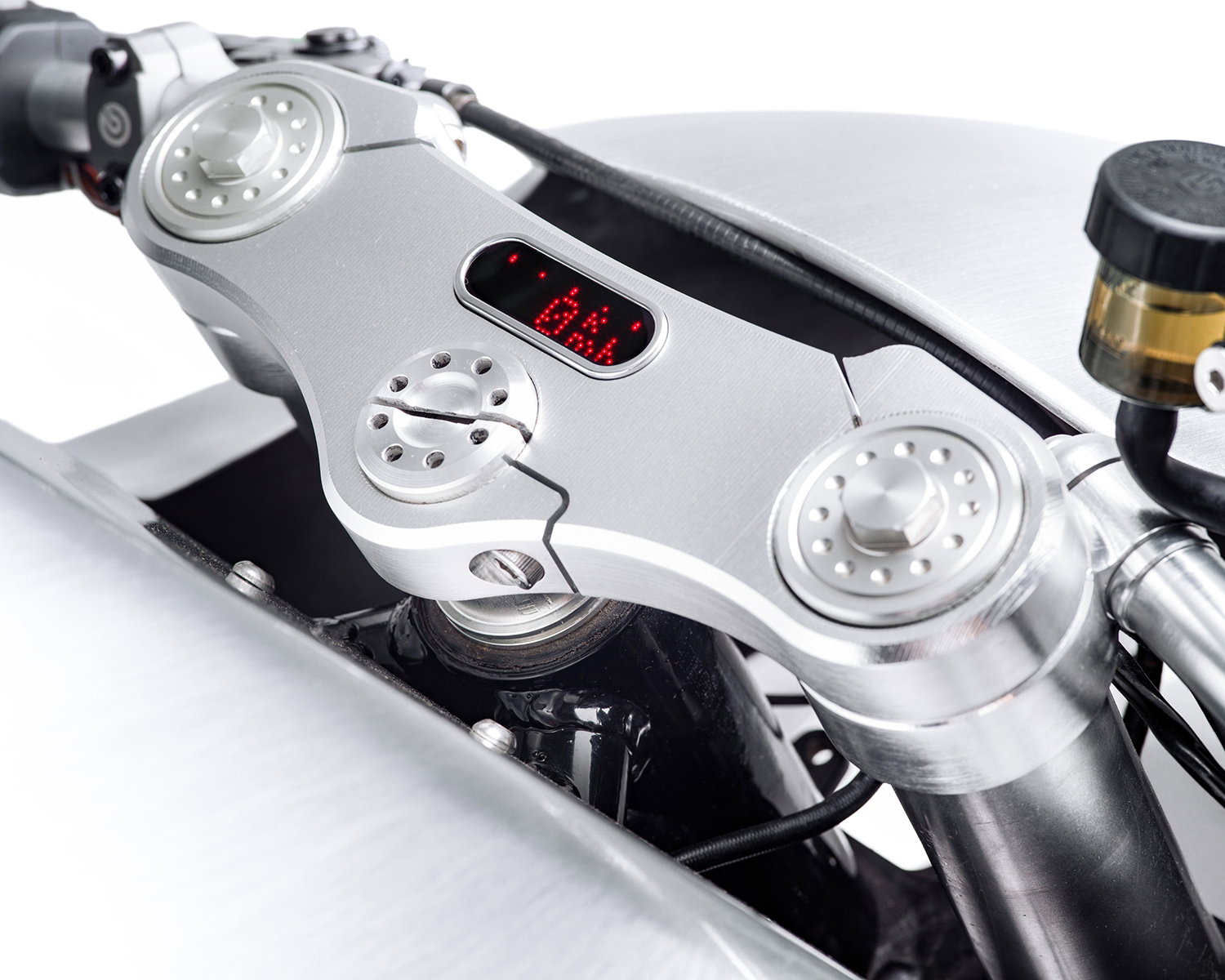 The top clamp of the Bandit9 Ducati