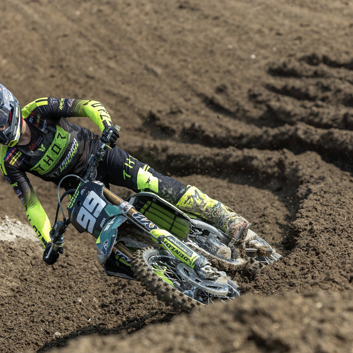 Guillem Farres racing the Triumph TF 250-X.