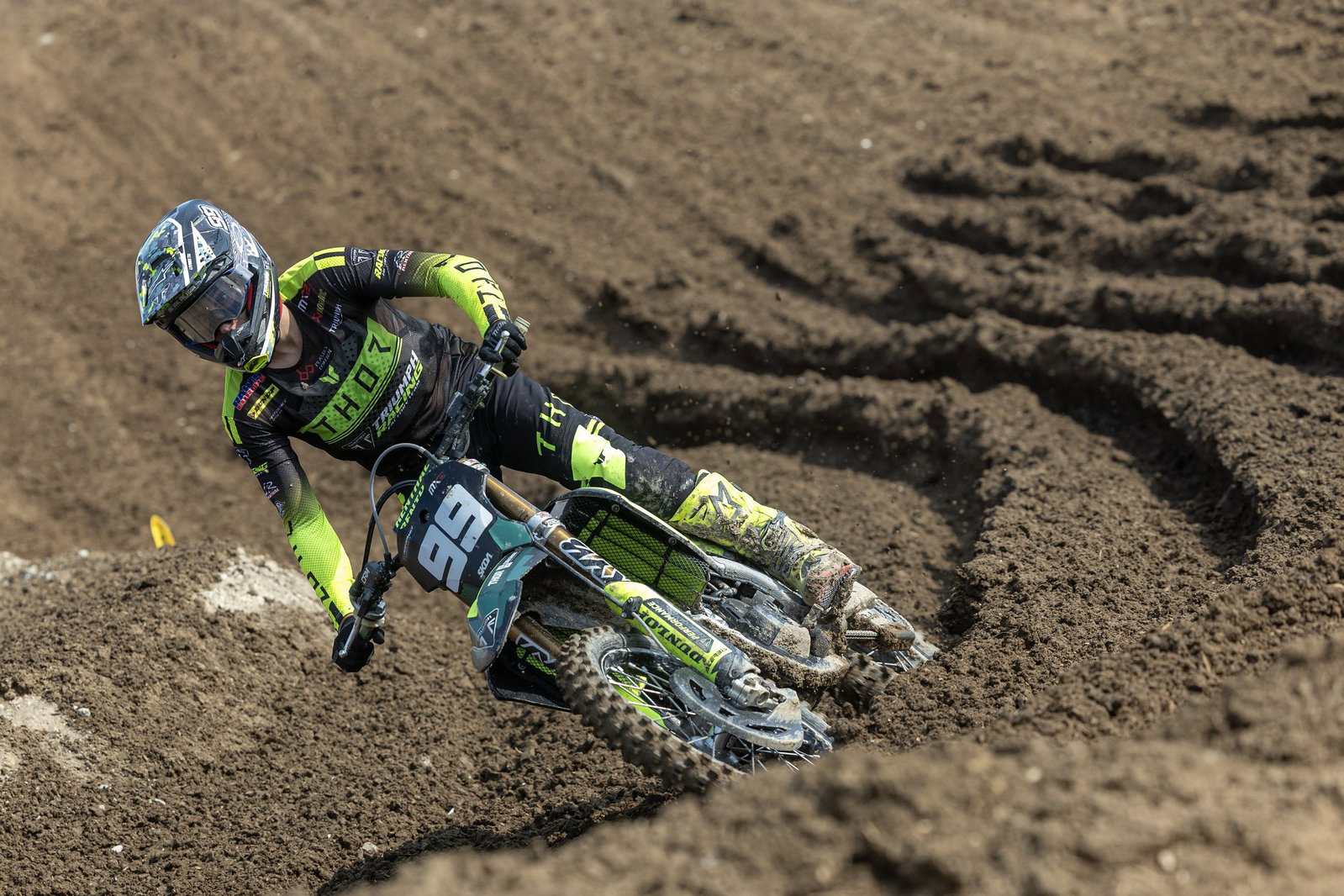 Guillem Farres racing the Triumph TF 250-X. 
