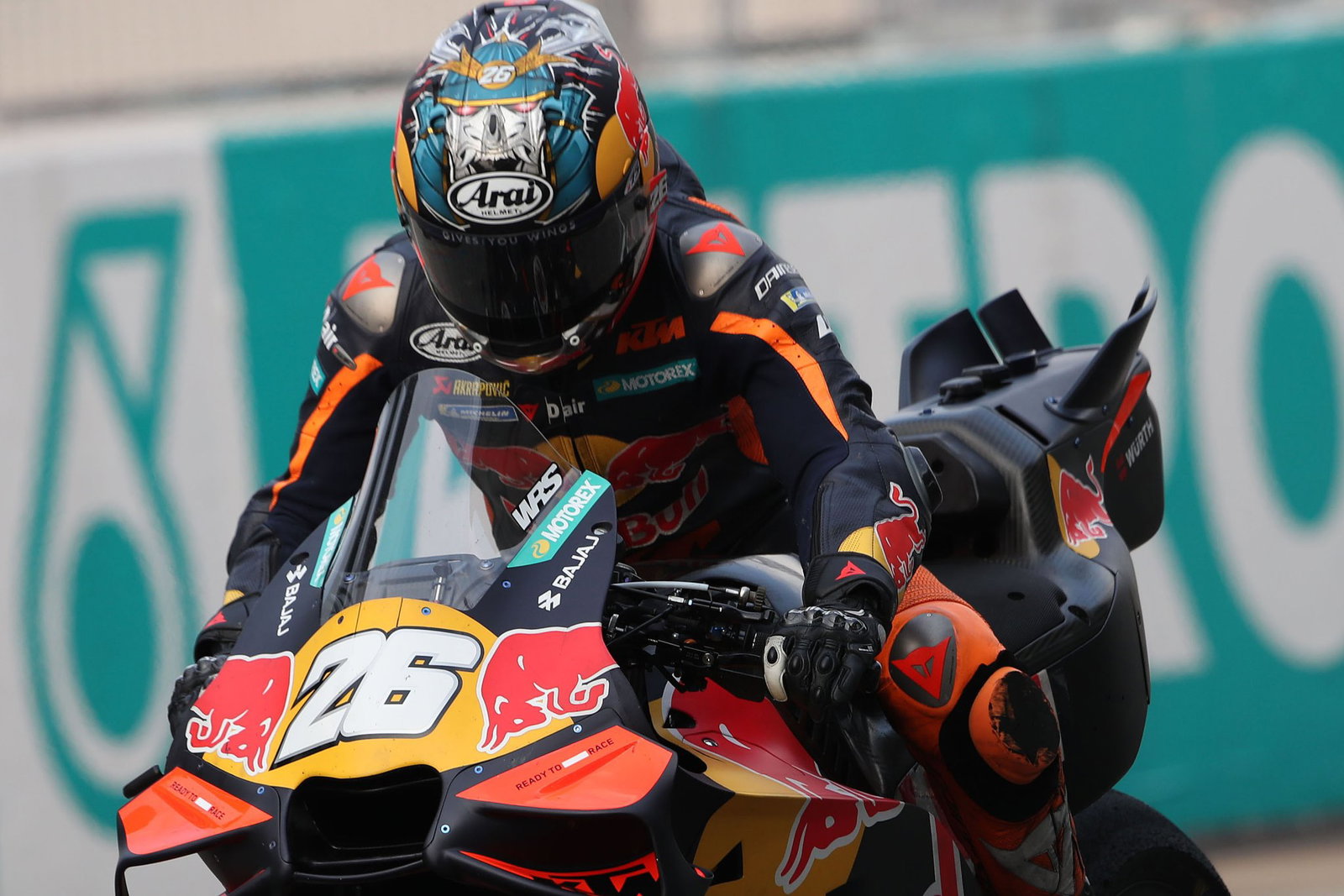 Dani Pedrosa at a MotoGP test. Credit: Gold and Goose.