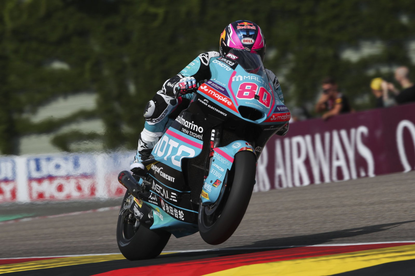 David Alonso racing at Sachsenring. Credit: Gold and Goose.
