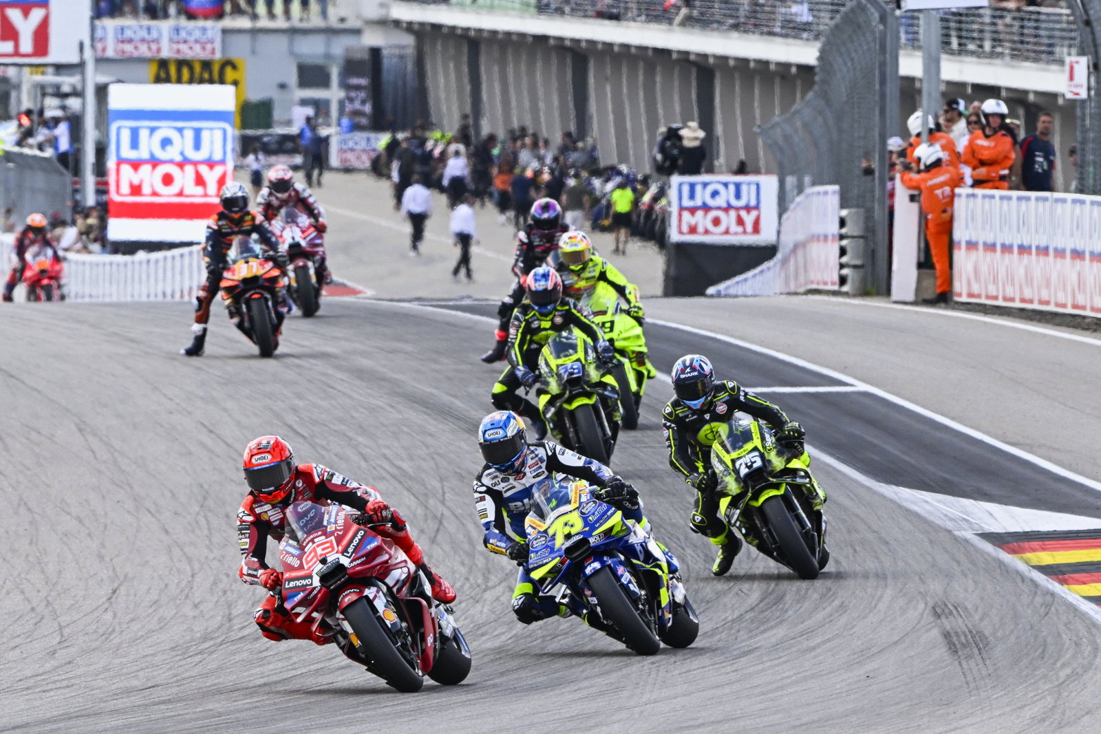 MotoGP race at Sachsenring. Credit: Gold and Goose.