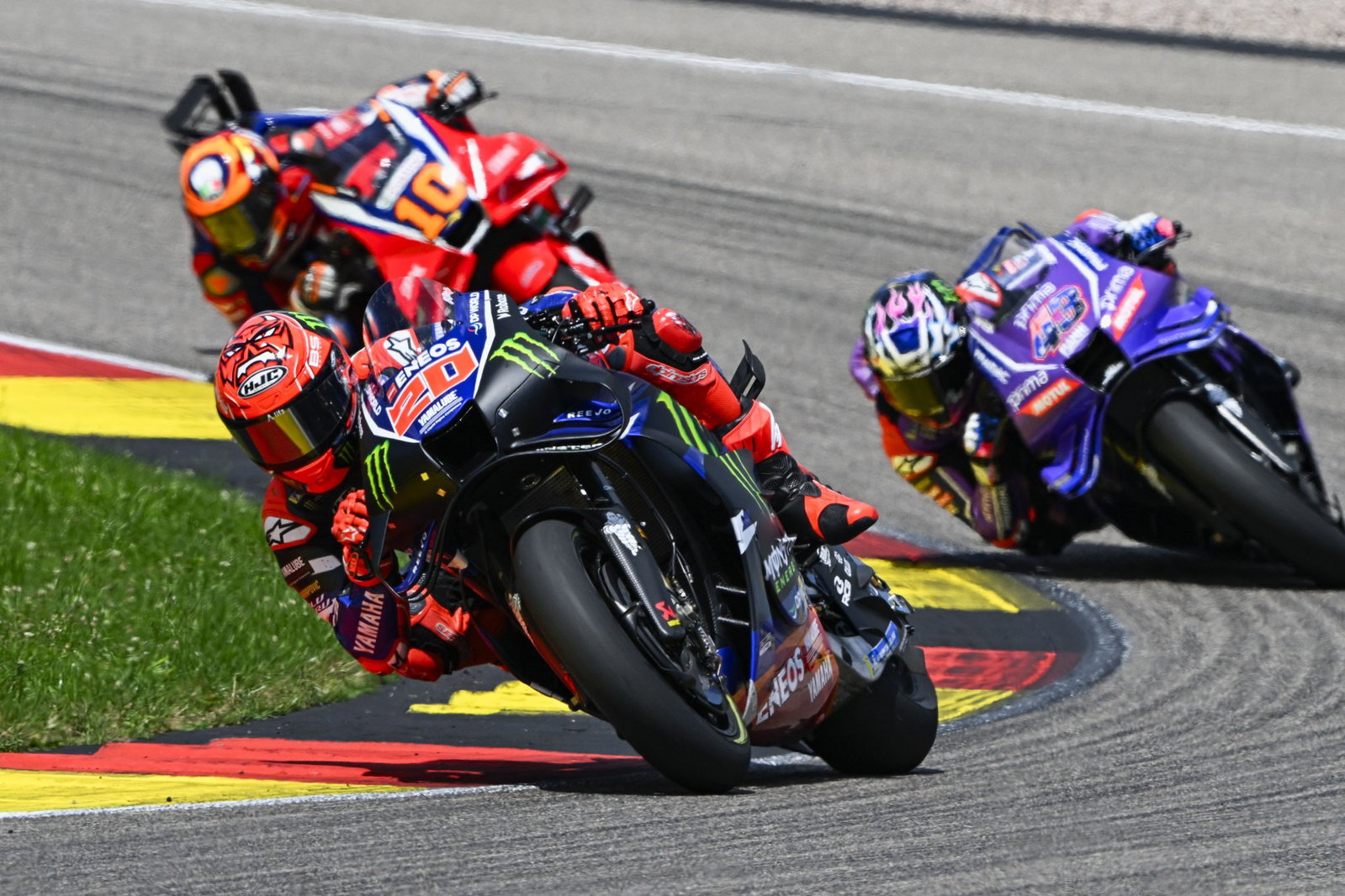 Fabio Quartararo riding the Yamaha M1. Credit: Gold and Goose.