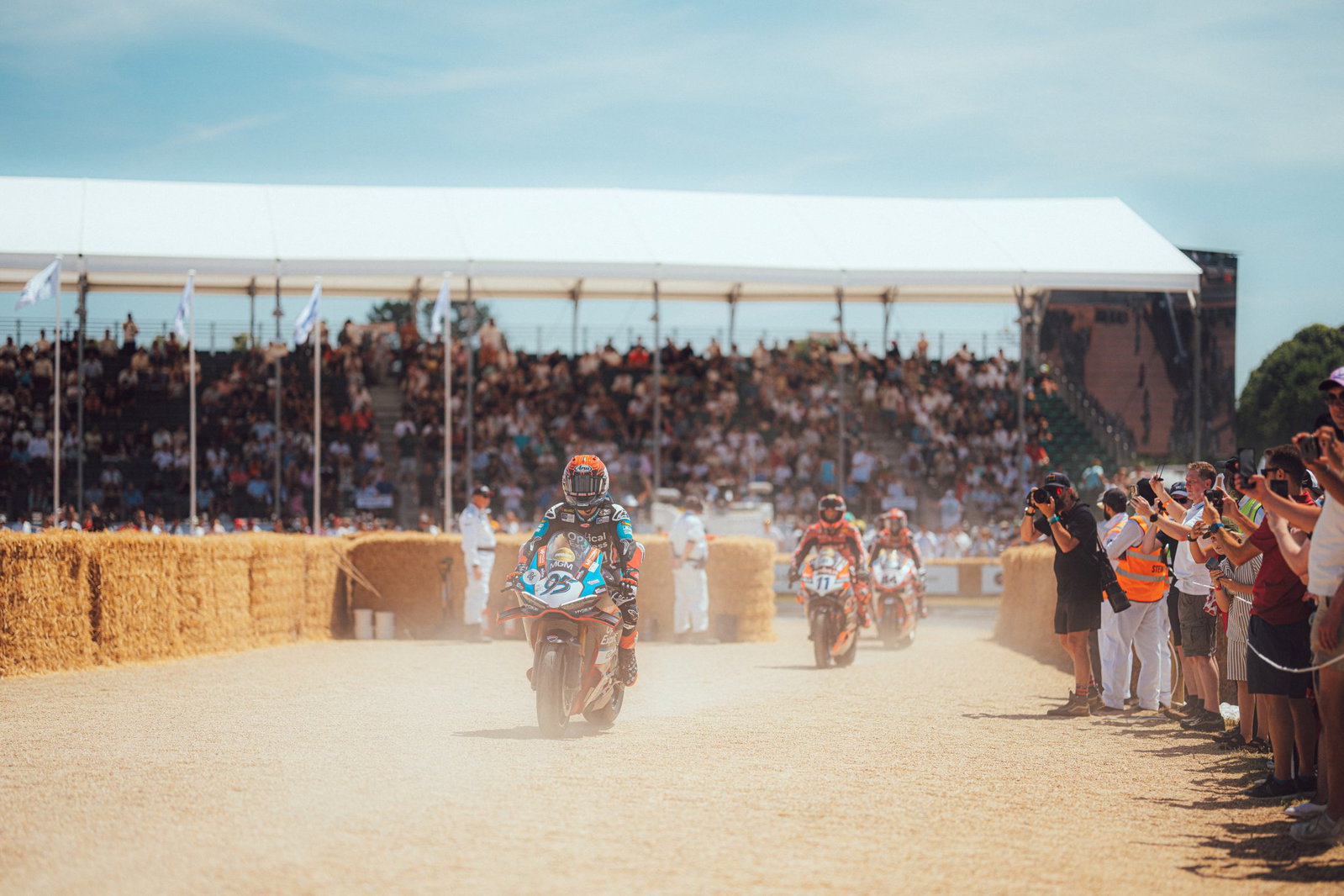 Ducati stars riding at the Goodwood Festival of Speed.
