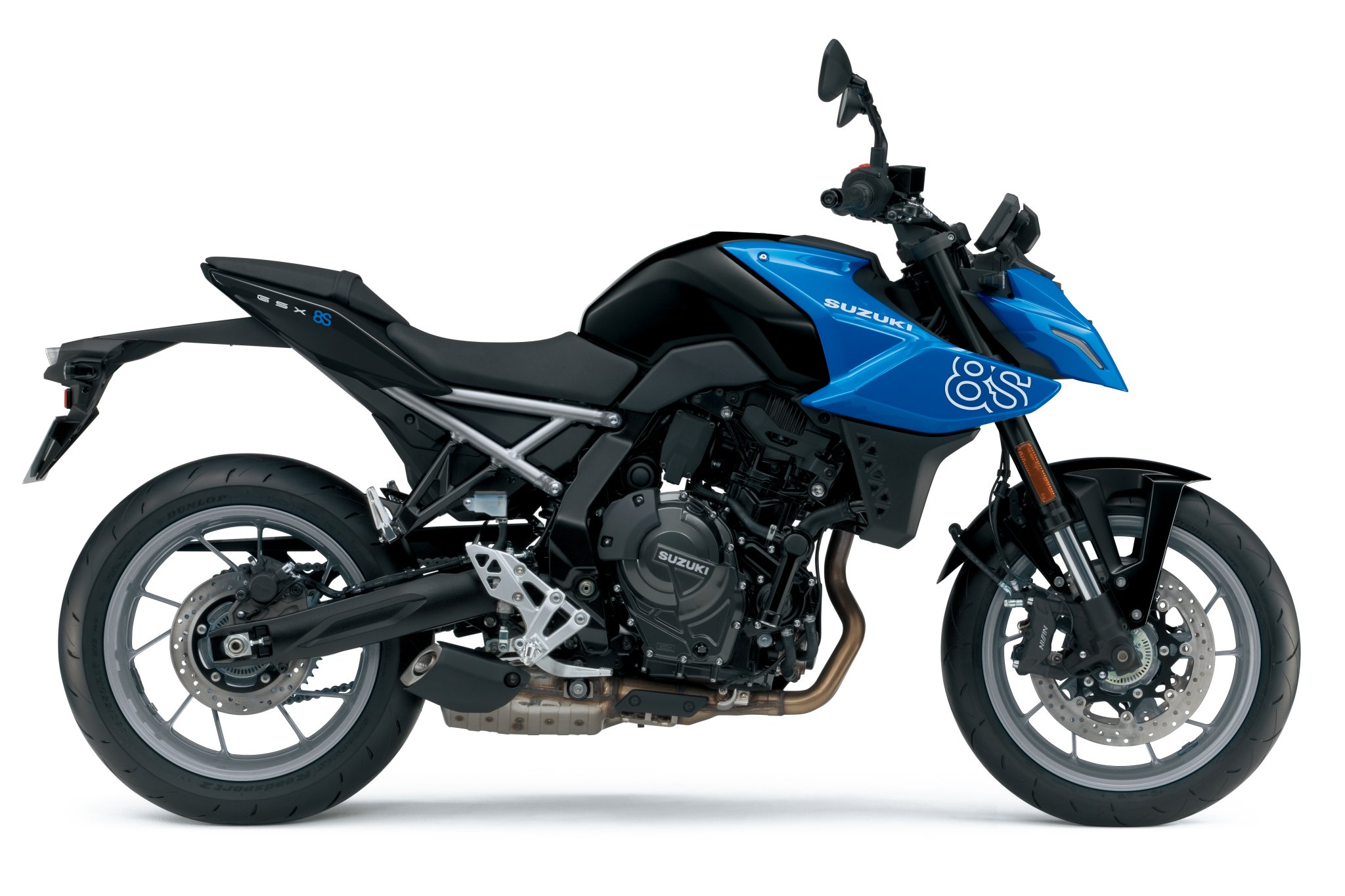 Suzuki GSX-8S in blue and black.