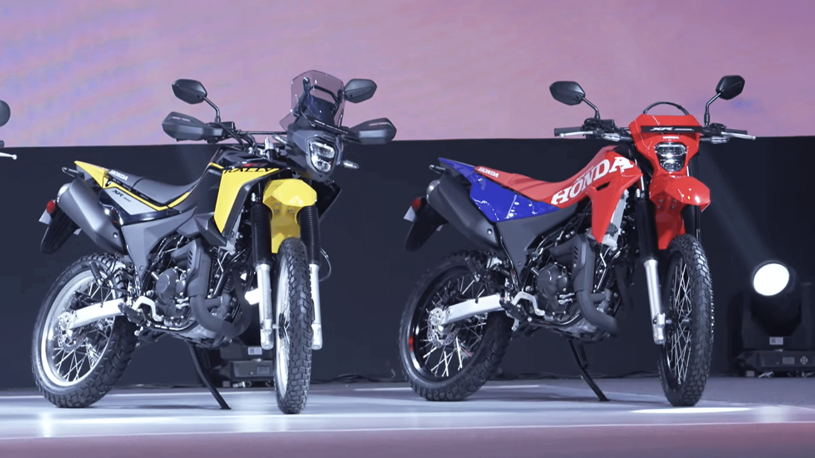 The new Honda XR300L and XR300L Rally