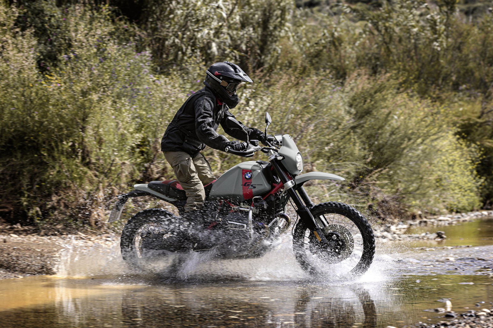 BMW R12 G/S riding off-road.