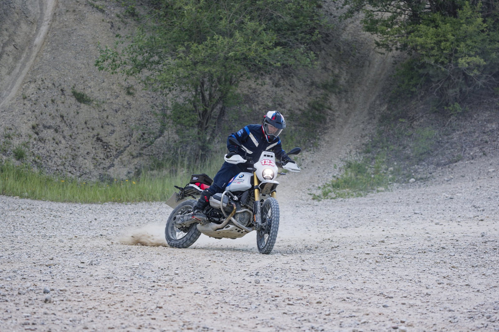 BMW R12 G/S GS Trophy Competition Bike in action.