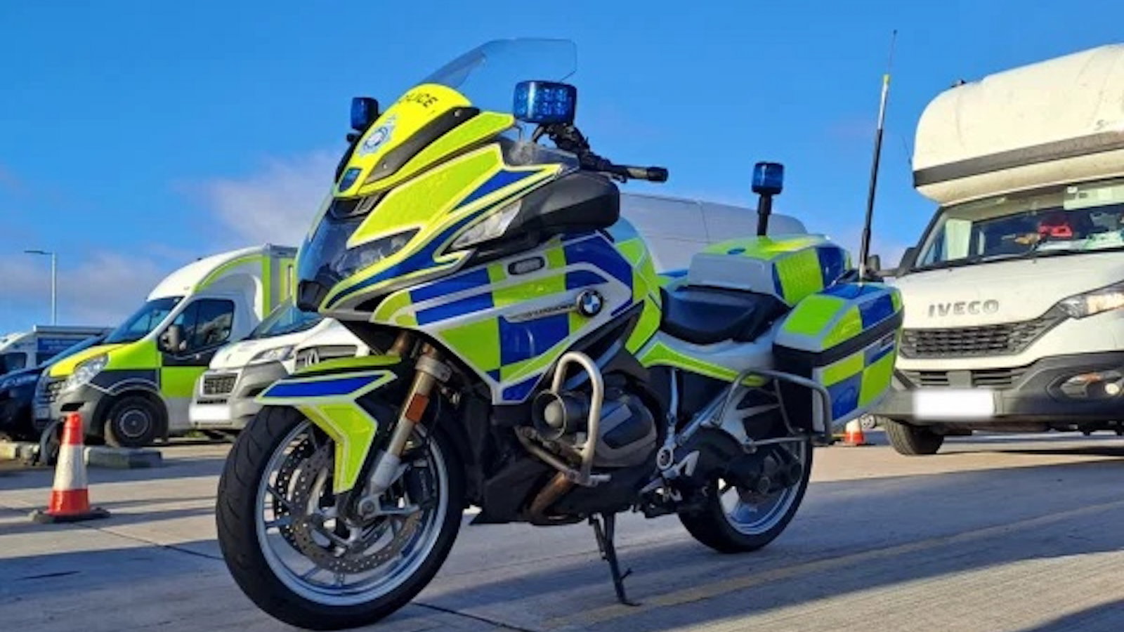 A police bike