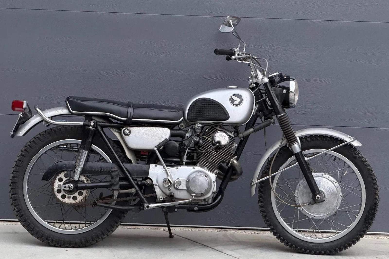 A Honda CL72 Scrambler