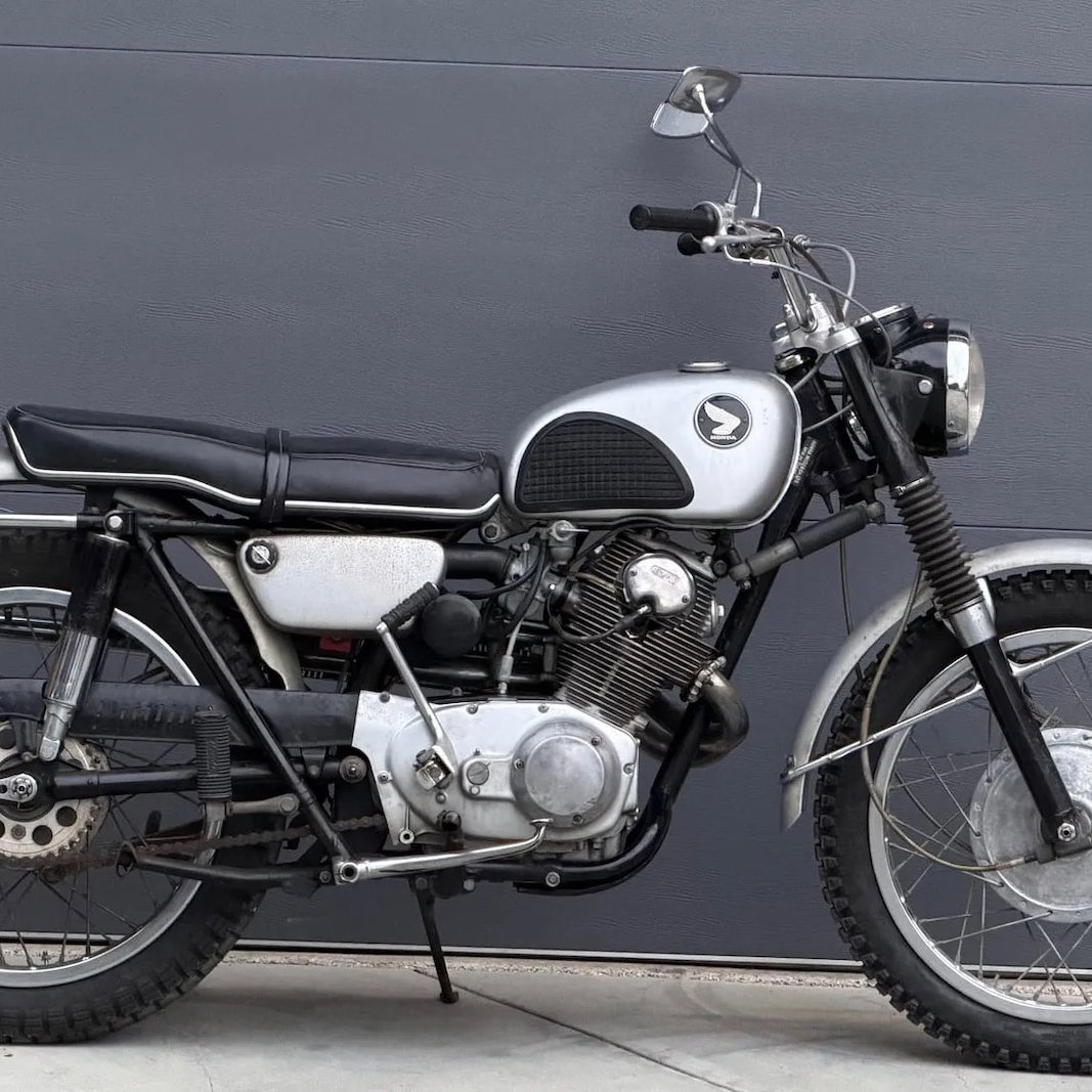 A Honda CL72 Scrambler