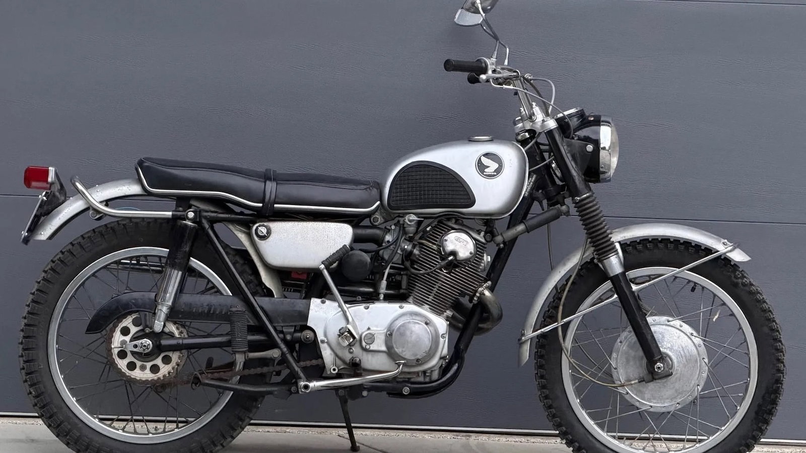 A Honda CL72 Scrambler