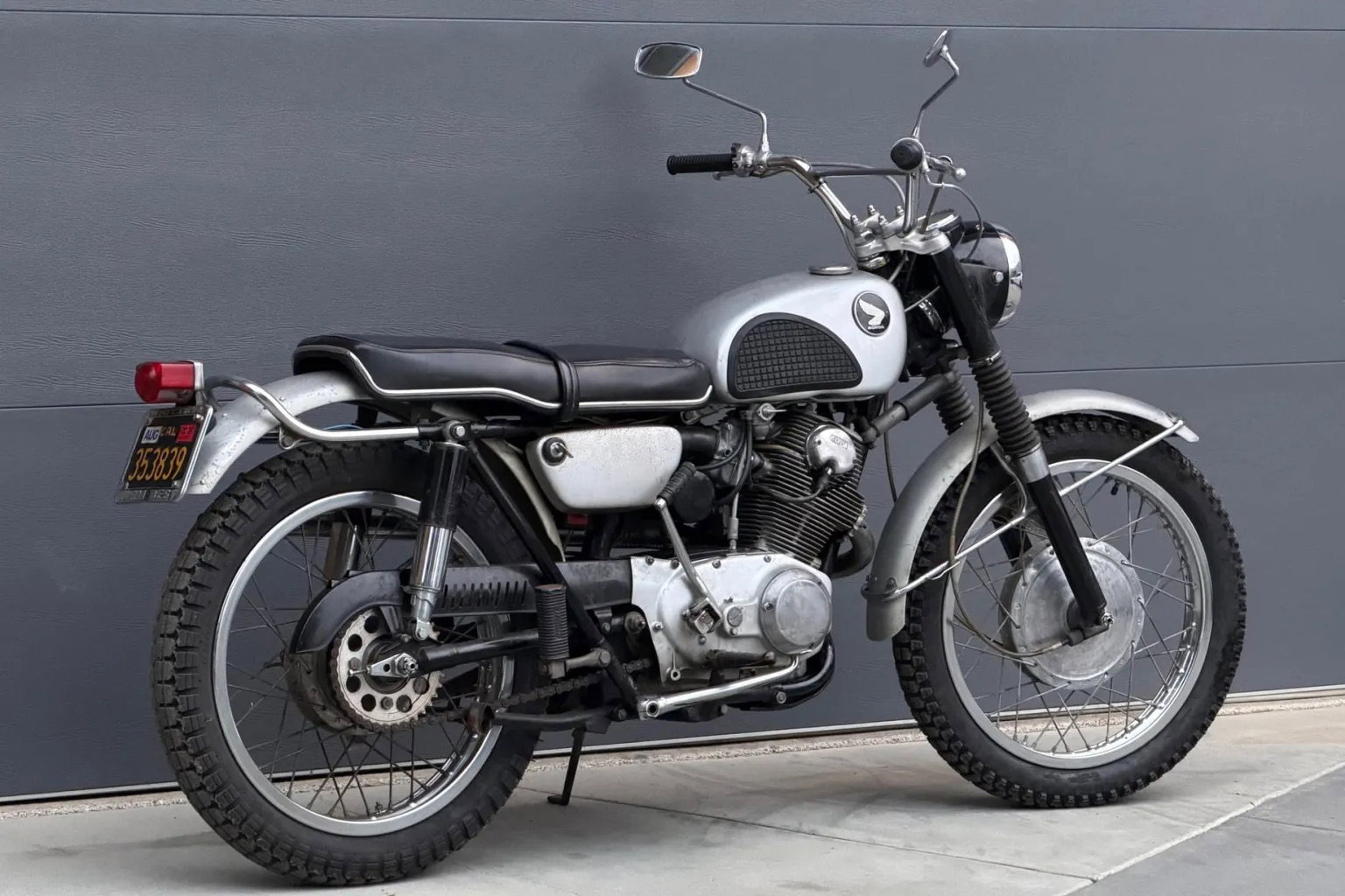 A Honda CL72 Scrambler