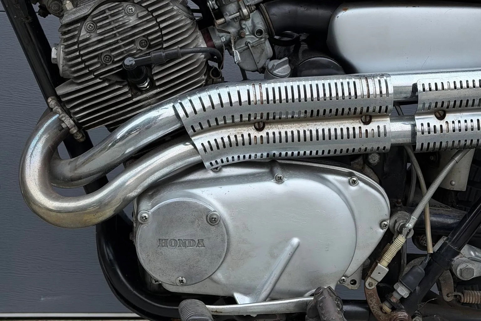 A Honda CL72 Scrambler