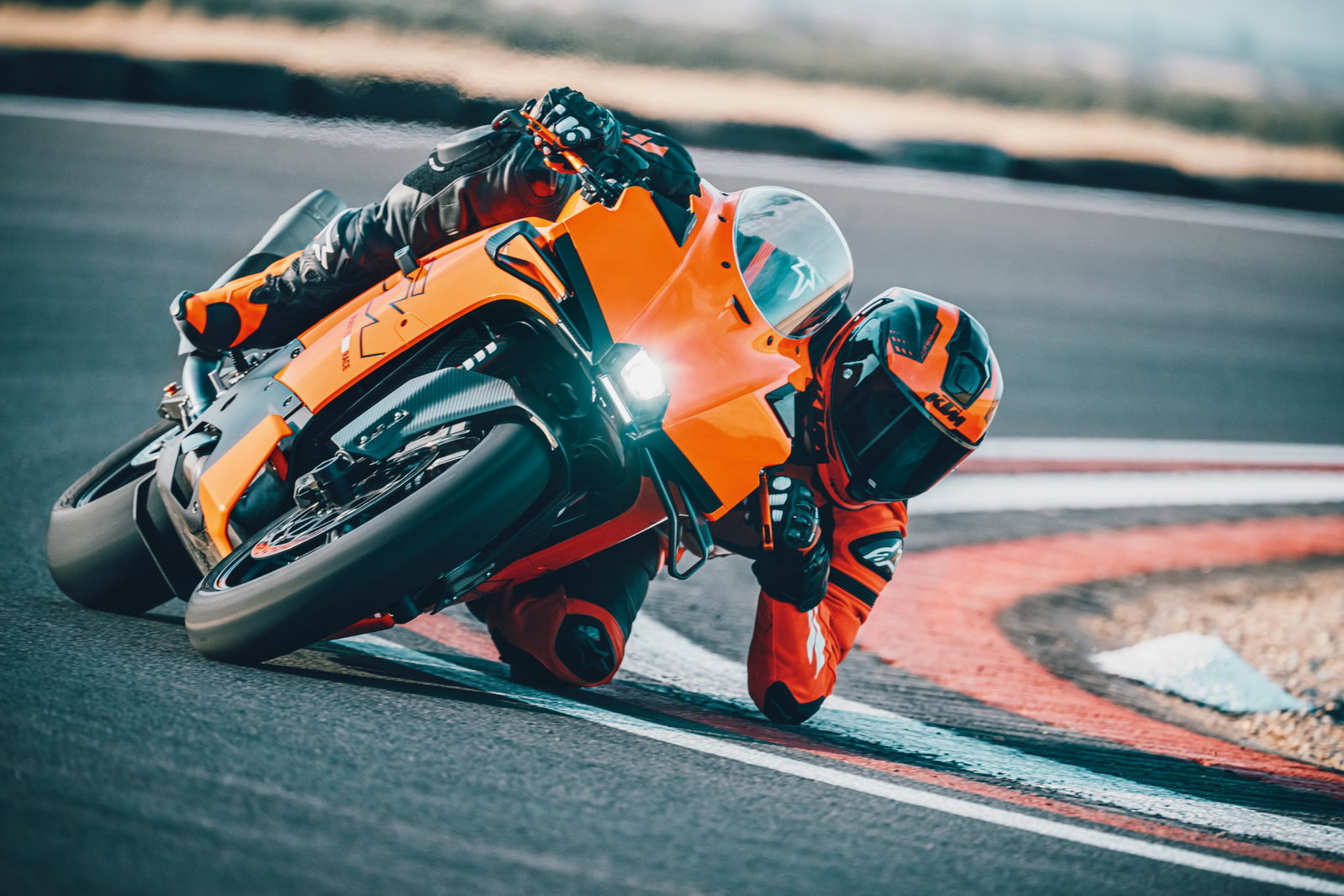 KTM 990 RC R on track.