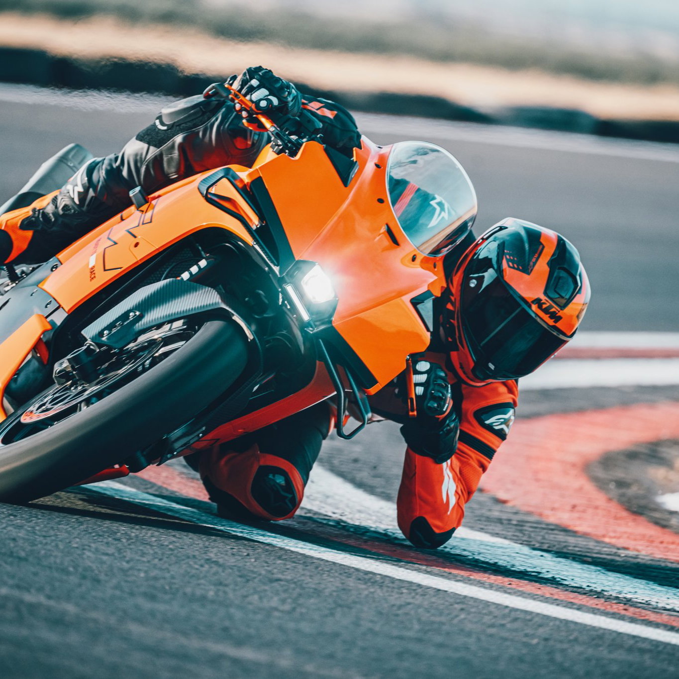 KTM 990 RC R on track.