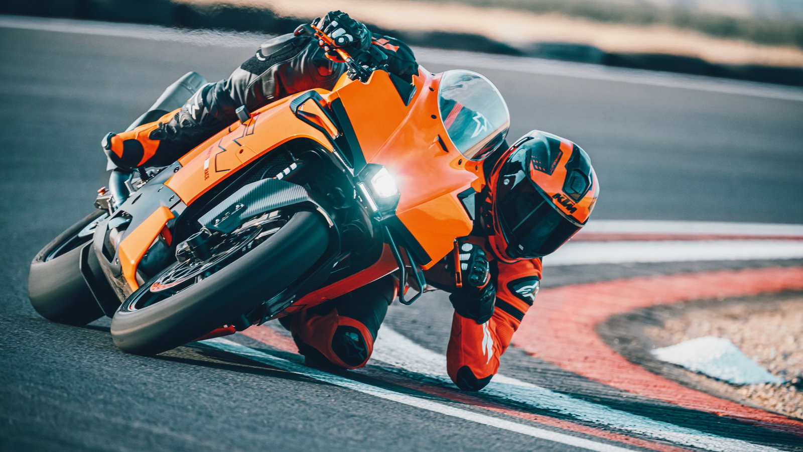 KTM 990 RC R on track.