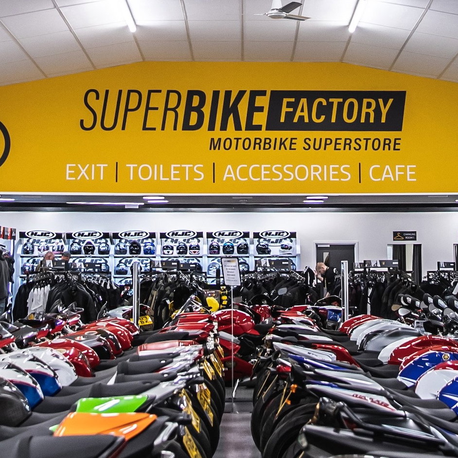 Inside a SuperBike Factory showroom