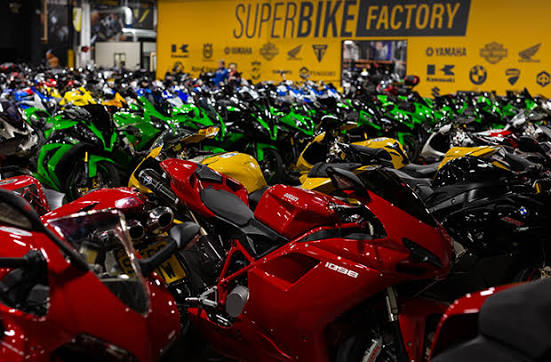 Inside a SuperBike Factory showroom
