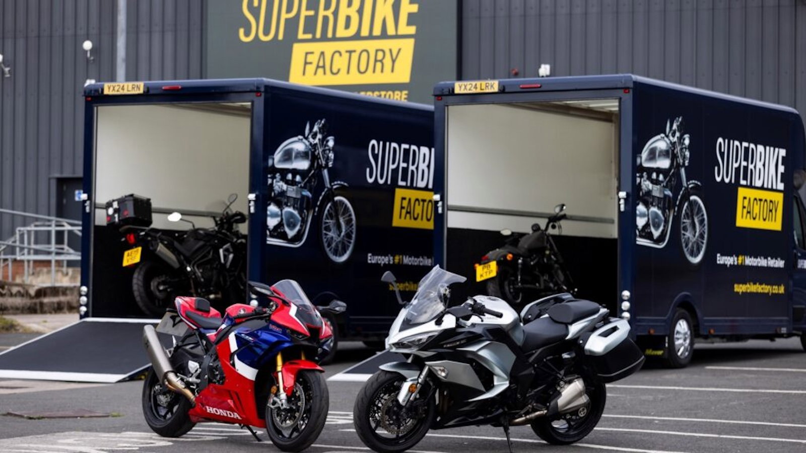 Two bikes at the SuperBike Factory - Image: Endless LLP