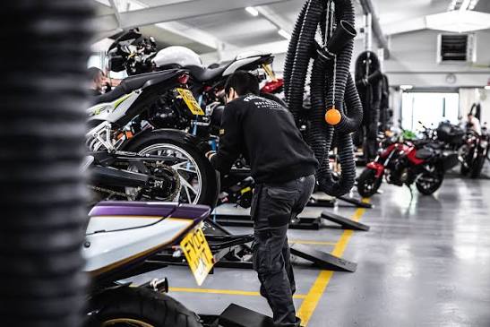 Inside a SuperBike Factory workshop