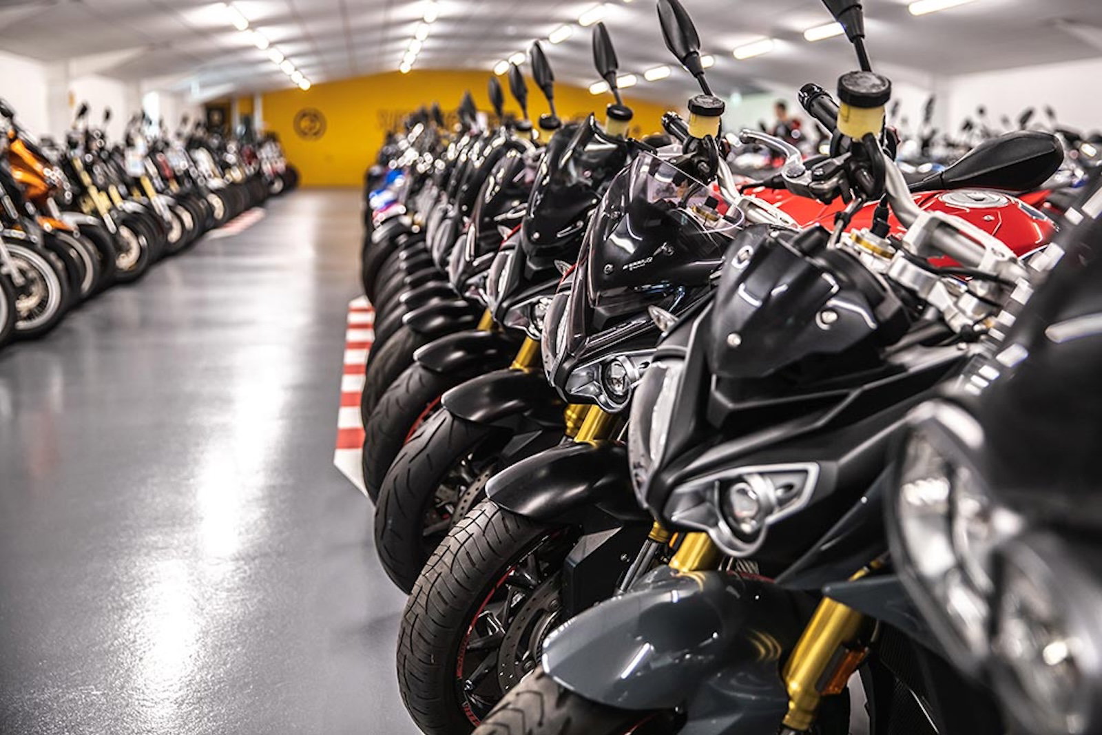 Inside a SuperBike Factory showroom