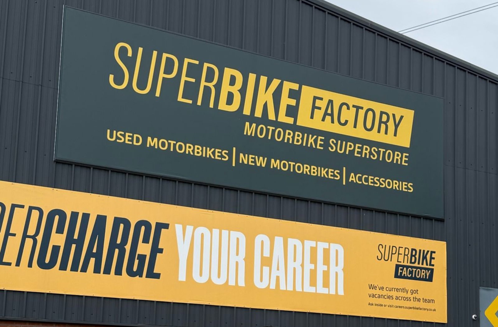 A SuperBike factory showroom