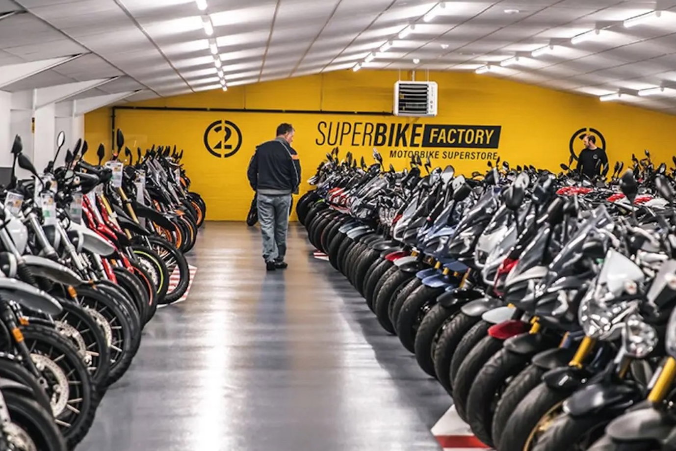 Inside a SuperBike Factory showroom